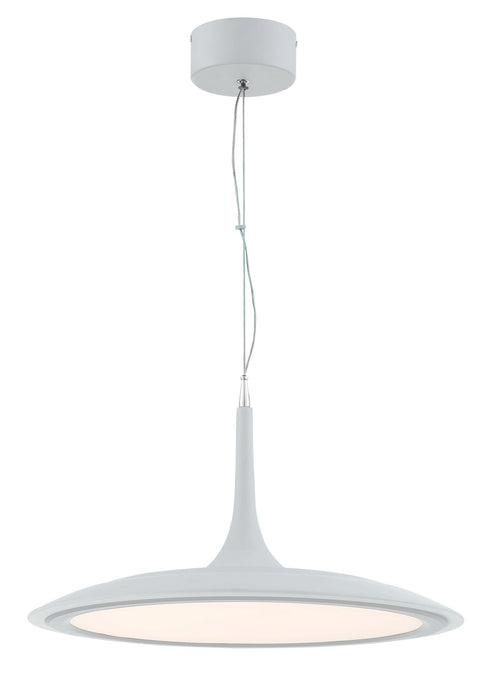 George Kovacs P1781-044B-L LED Pendant, Matte White