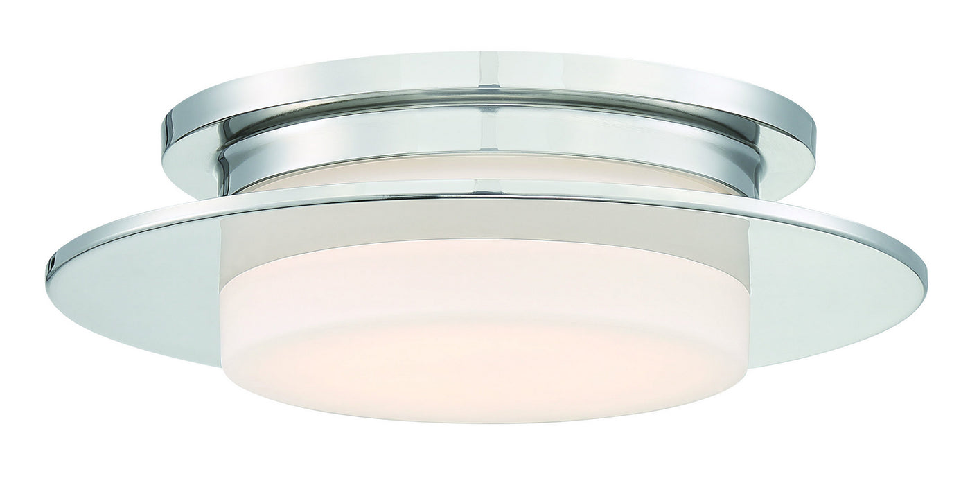 George Kovacs P2016-613-L LED Flush Mount, Polished Nickel