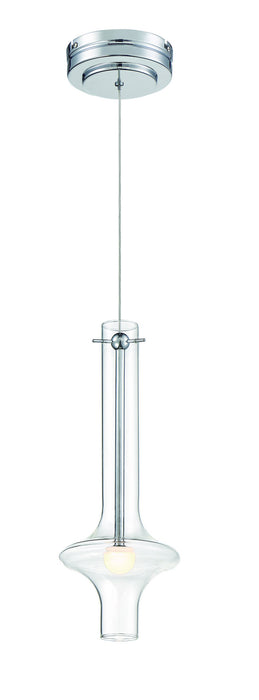 George Kovacs P22-077-L LED Pendant, Chrome