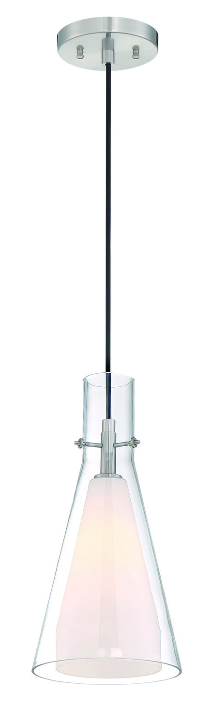 George Kovacs P23-084 One Light Pendant, Brushed Nickel