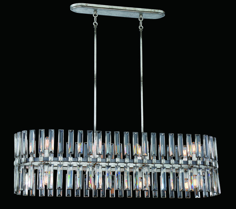 Metropolitan N7715-700 16 Light Island Pendant, Shadow Silver Leaf