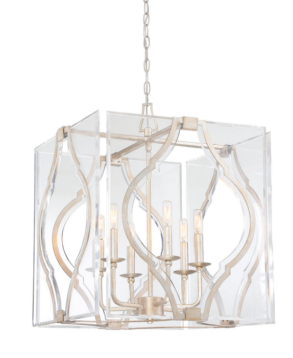 Metropolitan N7767-683 Six Light Pendant, Gold Mist Gold Leaf