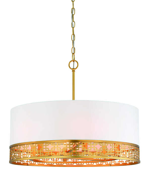 Metropolitan N7786-248 Six Light Pendant, Honey Gold