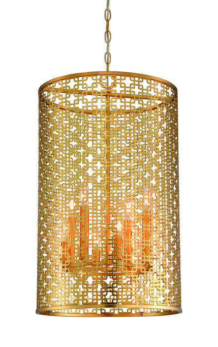 Metropolitan N7787-248 Eight Light Pendant, Honey Gold