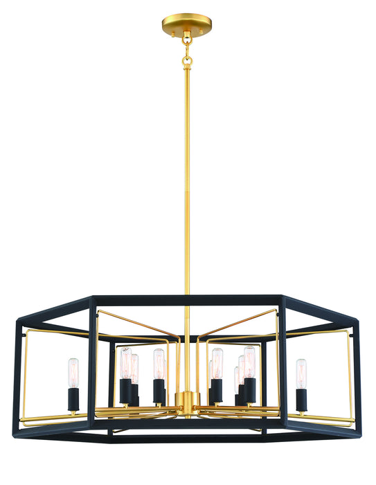 Metropolitan N7855-707 12 Light Pendant, Sand Coal With Honey Gold Acce