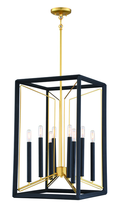 Metropolitan N7858-707 Eight Light Pendant, Sand Coal With Honey Gold Acce