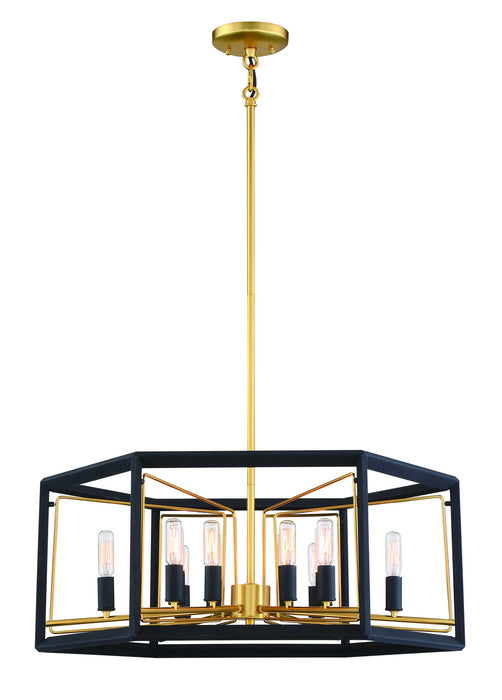 Metropolitan N7859-707 12 Light Pendant, Sand Coal With Honey Gold Acce