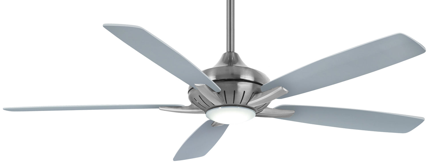 Minka Aire F1001-BN/SL 60" Ceiling Fan, Brushed Nickel W/ Silver