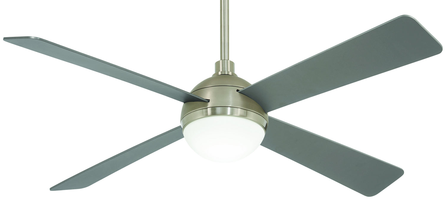 Minka Aire F623L-BS/BN 54" Ceiling Fan, Brushed Steel W/ Brushed Nicke