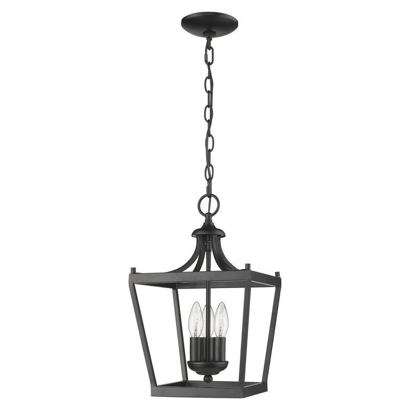 Acclaim Lighting IN11132BK Three Light Pendant, Matte Black