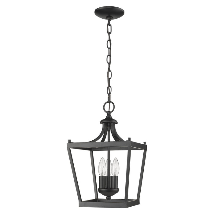 Acclaim Lighting IN11132BK Three Light Pendant, Matte Black