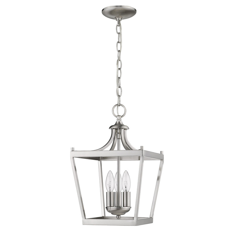 Acclaim Lighting IN11132SN Three Light Pendant, Satin Nickel