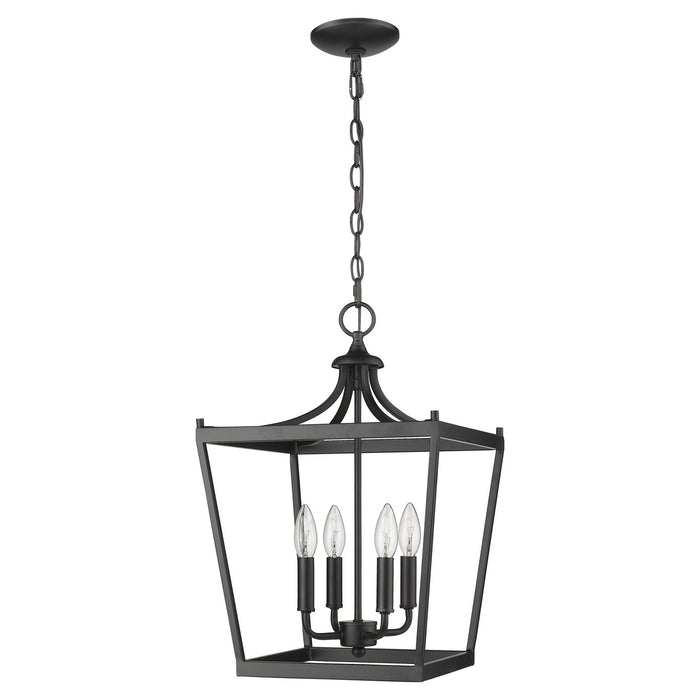 Acclaim Lighting IN11133BK Four Light Pendant, Matte Black