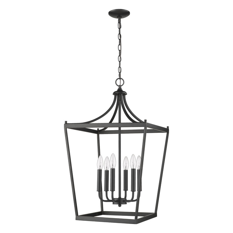 Acclaim Lighting IN11134BK Six Light Pendant, Matte Black