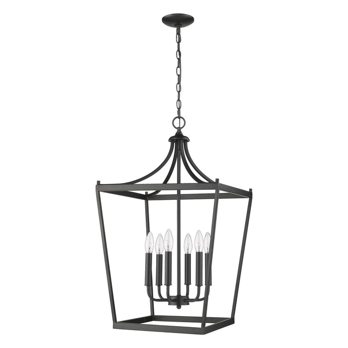 Acclaim Lighting IN11134BK Six Light Pendant, Matte Black