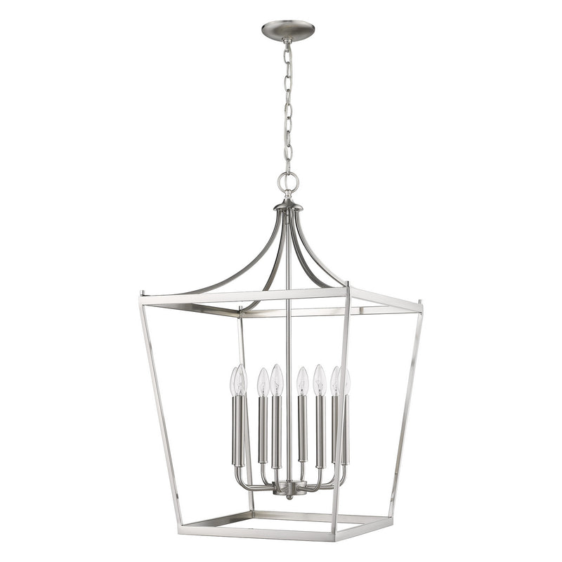 Acclaim Lighting IN11135SN Eight Light Pendant, Satin Nickel