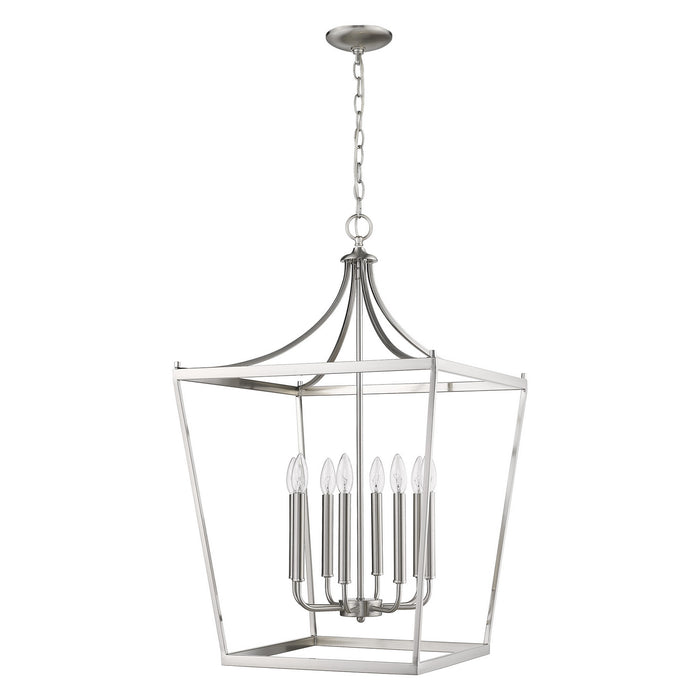 Acclaim Lighting IN11135SN Eight Light Pendant, Satin Nickel