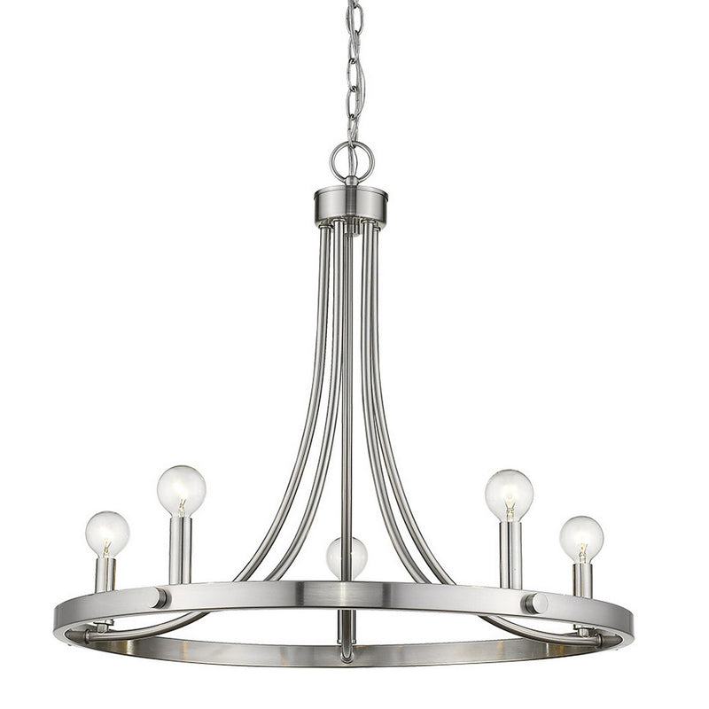 Acclaim Lighting IN11150SN Five Light Chandelier, Satin Nickel