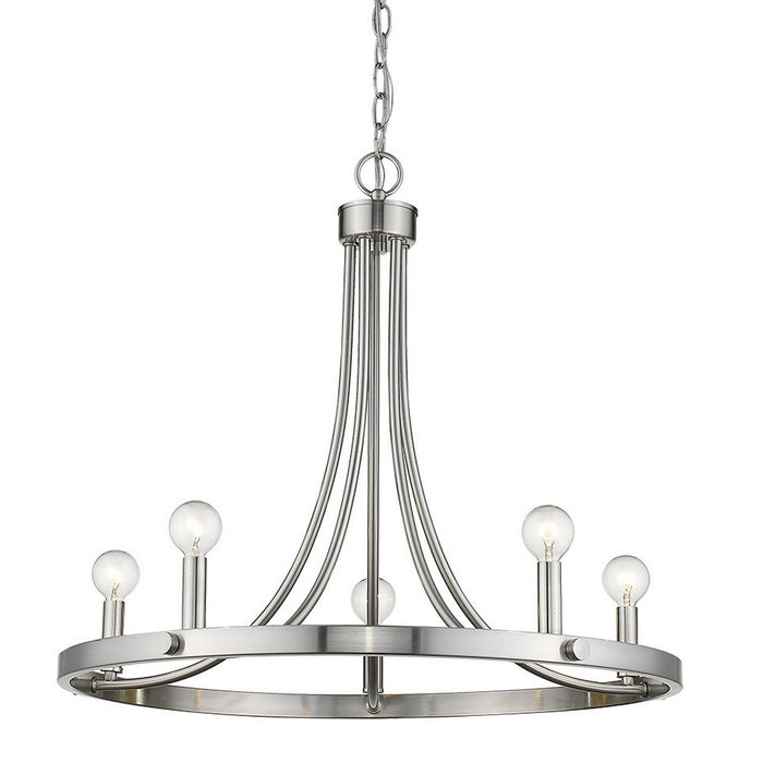 Acclaim Lighting IN11150SN Five Light Chandelier, Satin Nickel
