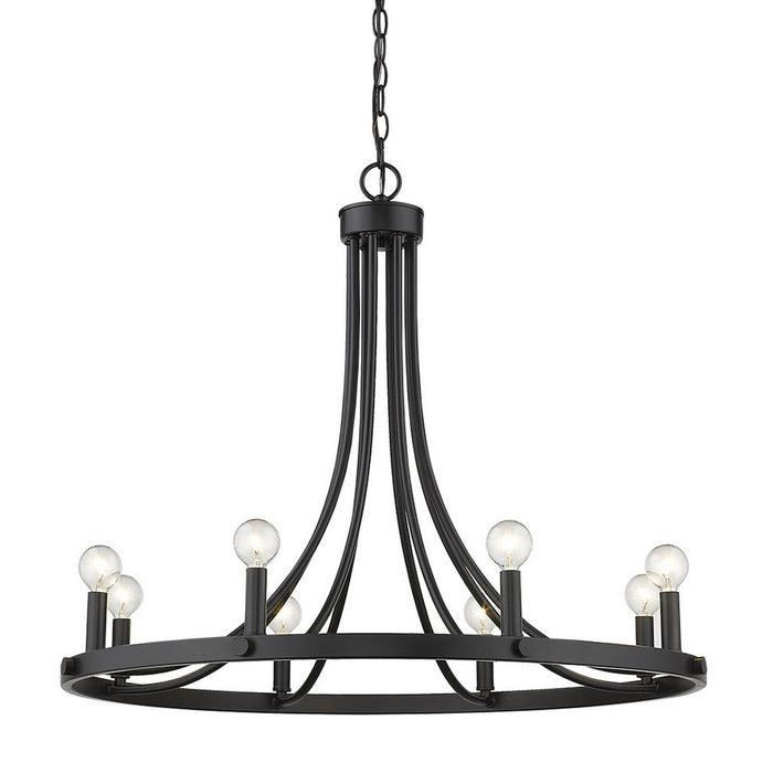 Acclaim Lighting IN11151BK Eight Light Chandelier, Matte Black (Open Box - Final Sale)