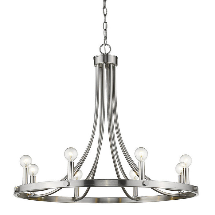 Acclaim Lighting IN11151SN Eight Light Chandelier, Satin Nickel