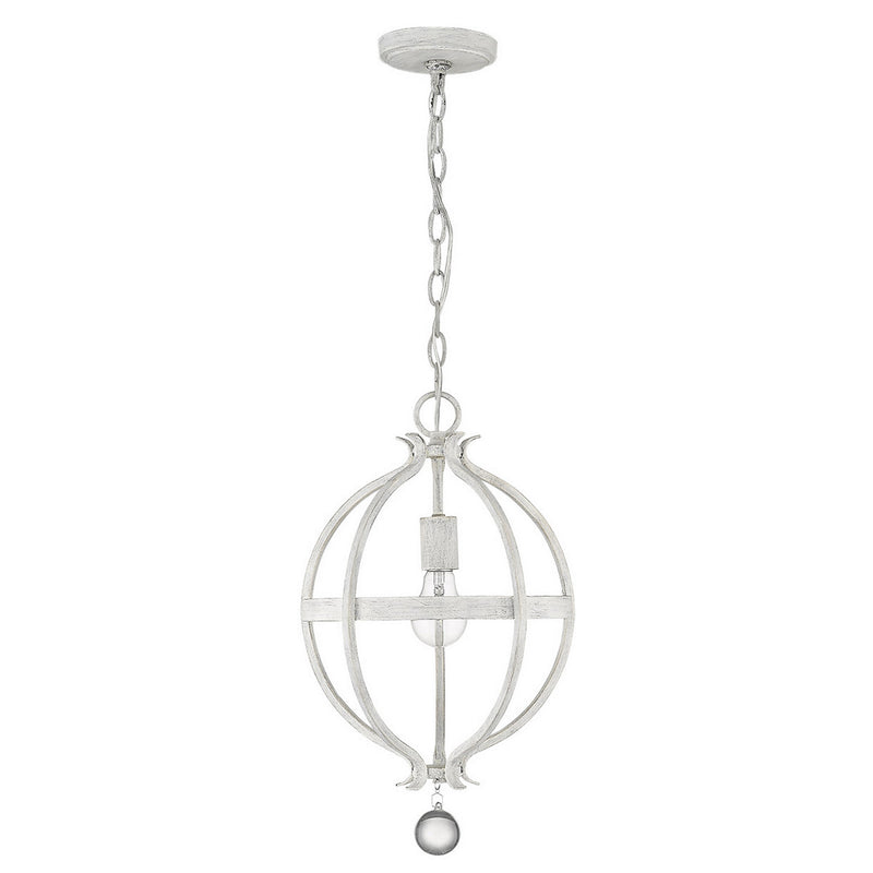 Acclaim Lighting IN11340CW One Light Pendant, Country White