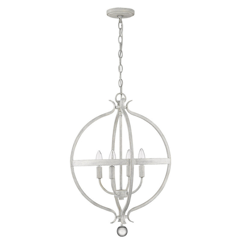 Acclaim Lighting IN11341CW Four Light Pendant, Country White
