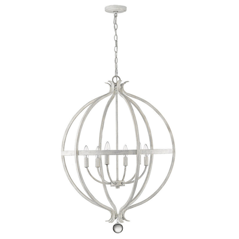 Acclaim Lighting IN11342CW Six Light Pendant, Country White