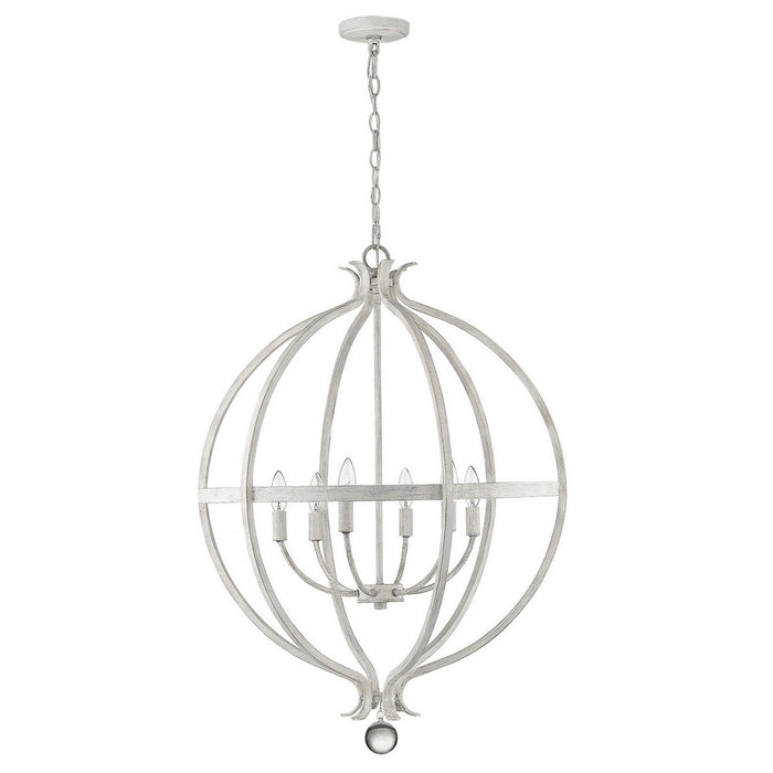 Acclaim Lighting IN11342CW Six Light Pendant, Country White