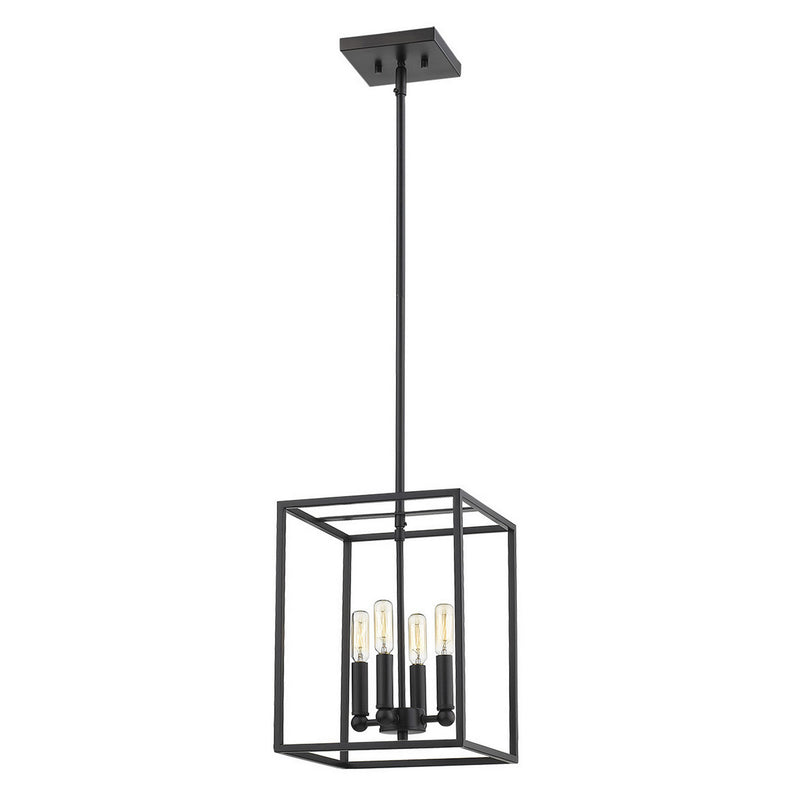 Acclaim Lighting IN21001BK Four Light Pendant, Matte Black
