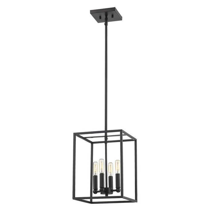 Acclaim Lighting IN21001BK Four Light Pendant, Matte Black