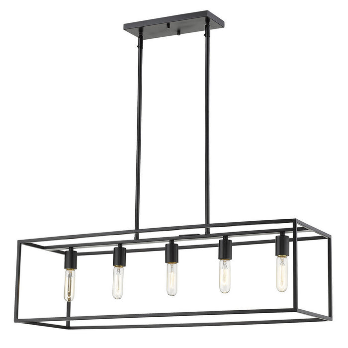 Acclaim Lighting IN21002BK Five Light Island Pendant, Matte Black
