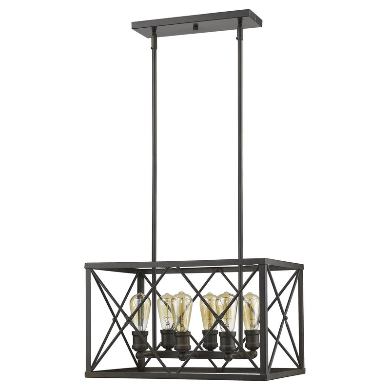 Acclaim Lighting IN21125ORB Six Light Pendant, Oil-Rubbed Bronze