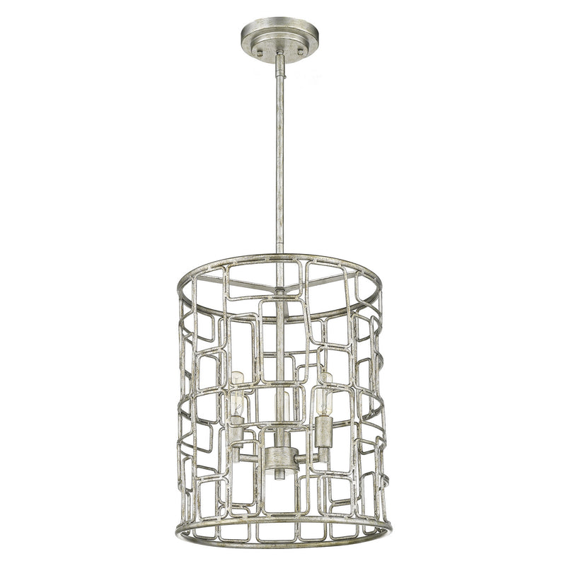 Acclaim Lighting IN21130AS Three Light Pendant, Antique Silver