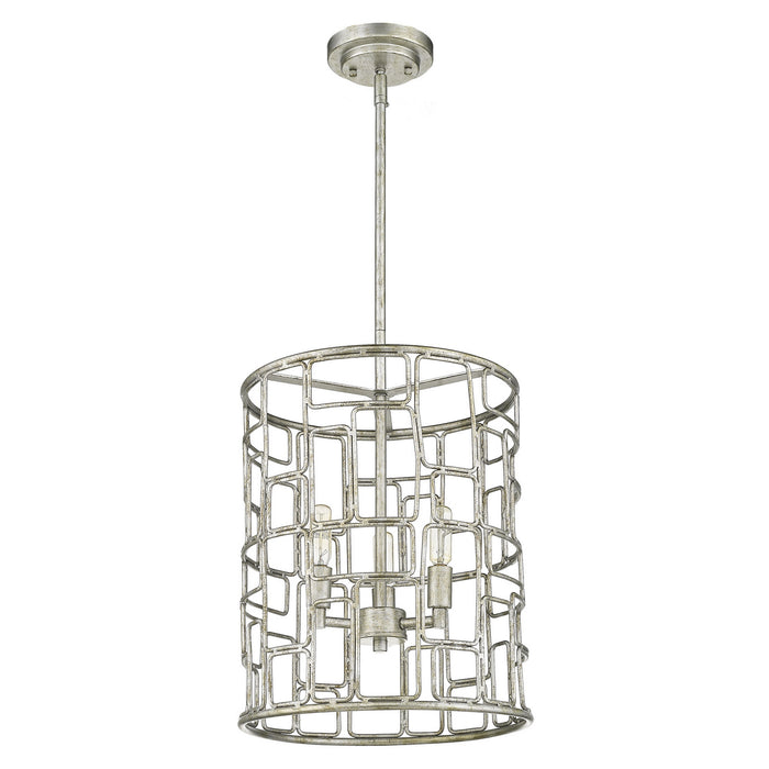 Acclaim Lighting IN21130AS Three Light Pendant, Antique Silver