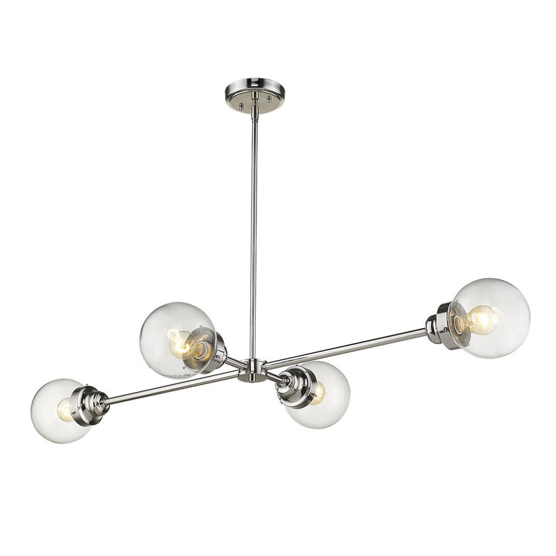 Acclaim Lighting IN21222PN Four Light Island Pendant, Polished Nickel