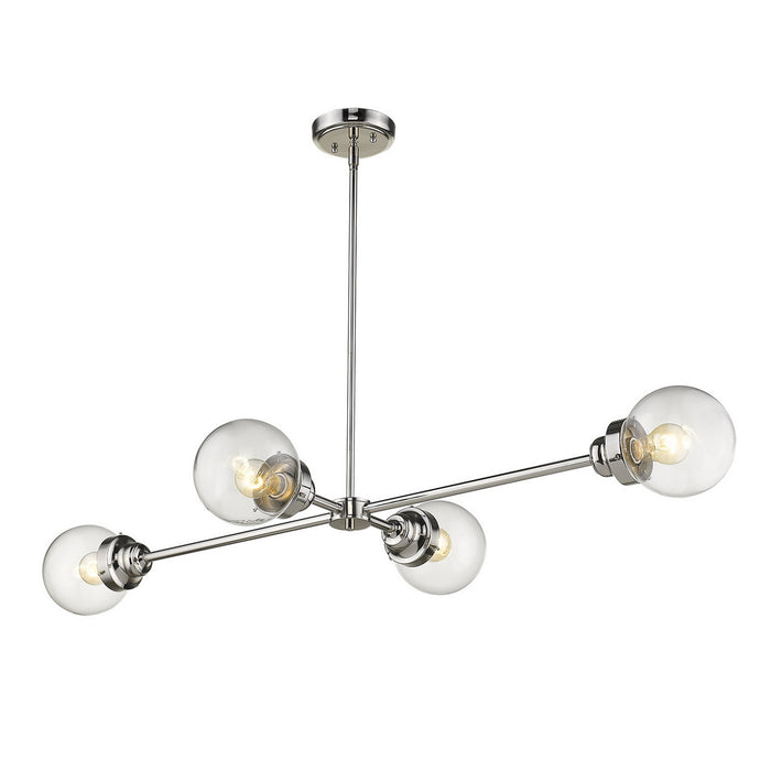 Acclaim Lighting IN21222PN Four Light Island Pendant, Polished Nickel