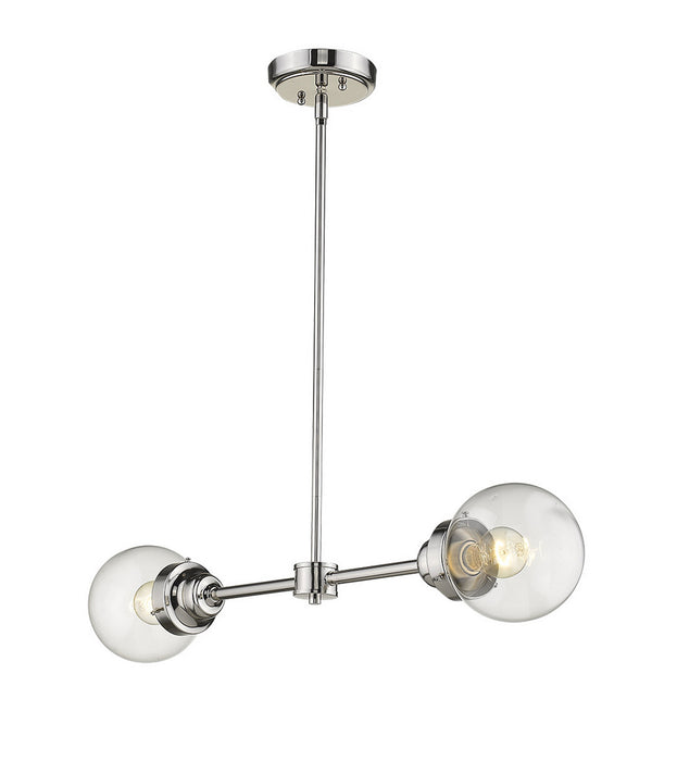 Acclaim Lighting IN21224PN Two Light Island Pendant, Polished Nickel