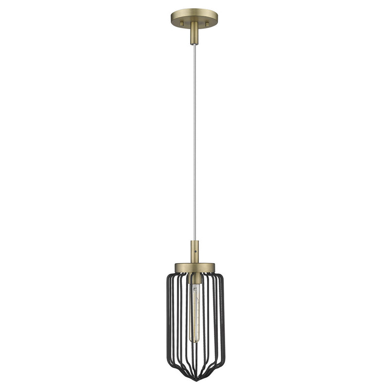 Acclaim Lighting IN31500AB One Light Mini Pendant, Aged Brass