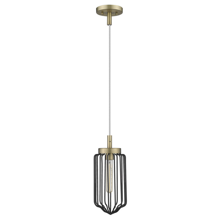 Acclaim Lighting IN31500AB One Light Mini Pendant, Aged Brass