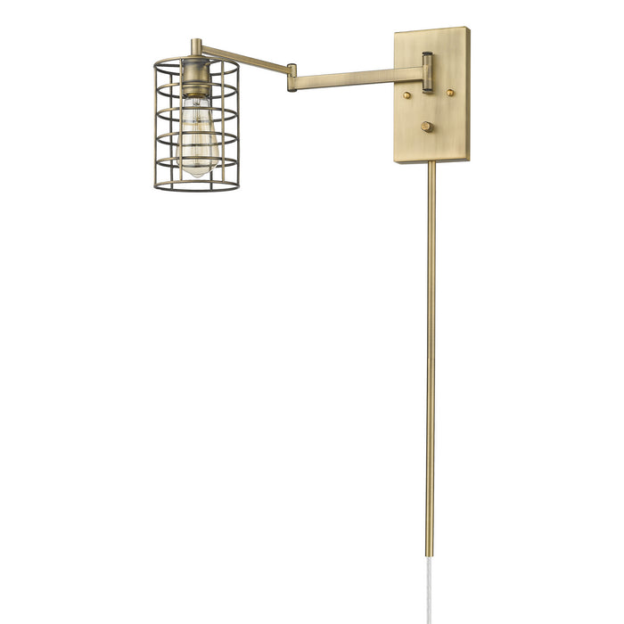 Acclaim Lighting IN41030AB One Light Wall Sconce, Aged Brass