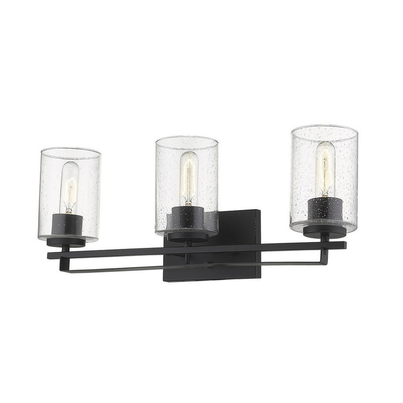 Acclaim Lighting IN41102BK Three Light Wall Sconce, Matte Black