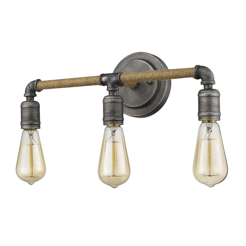 Acclaim Lighting IN41328AGY Three Light Vanity, Antique Gray