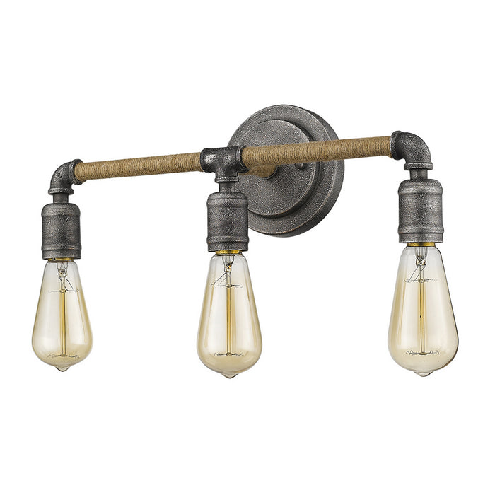 Acclaim Lighting IN41328AGY Three Light Vanity, Antique Gray