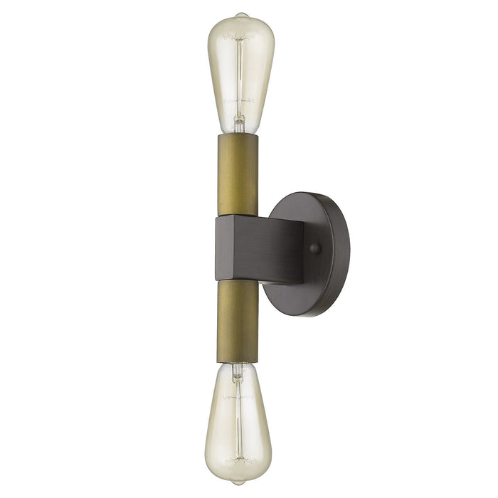 Acclaim Lighting IN41387W Two Light Wall Sconce, Wood Finish