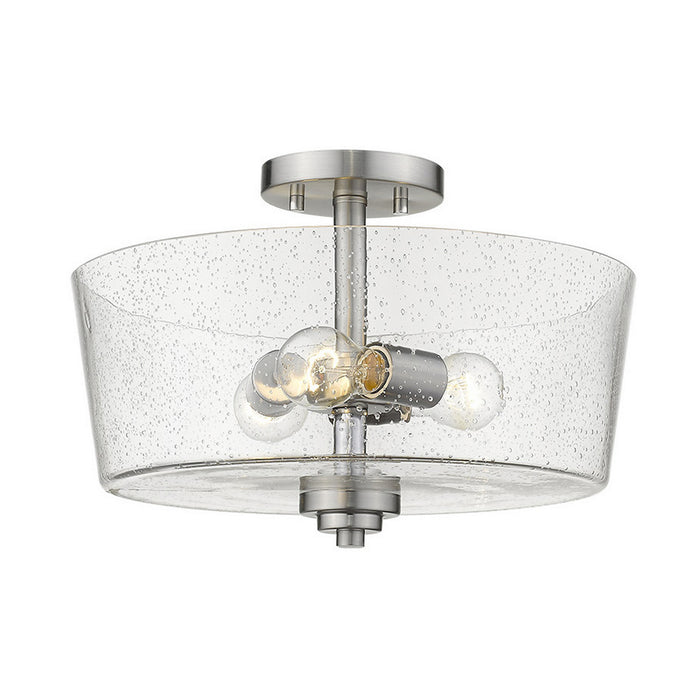 Acclaim Lighting IN61104SN Three Light Semi-Flush Mount, Satin Nickel