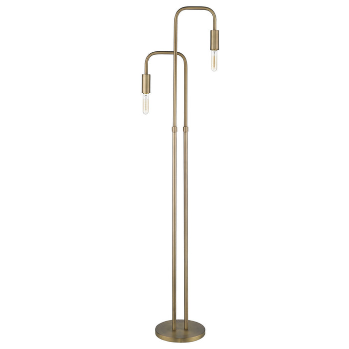 Acclaim Lighting TF70023AB Two Light Floor Lamp, Aged Brass