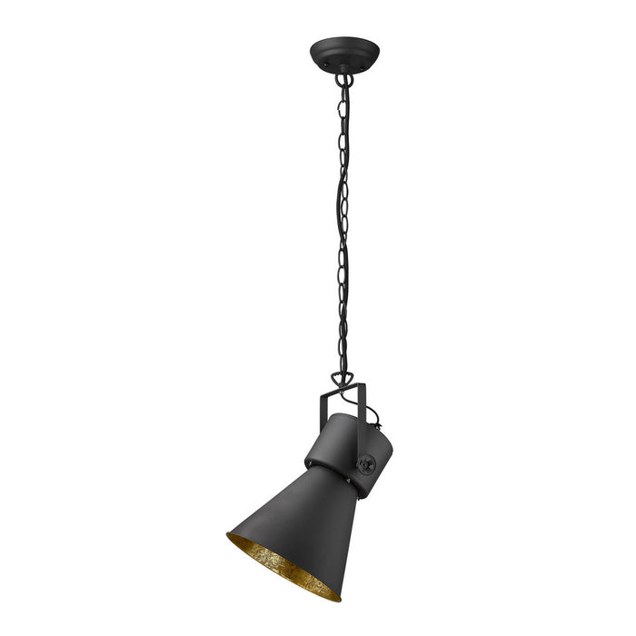 Acclaim Lighting TP10025BK One Light Pendant, Matte Black