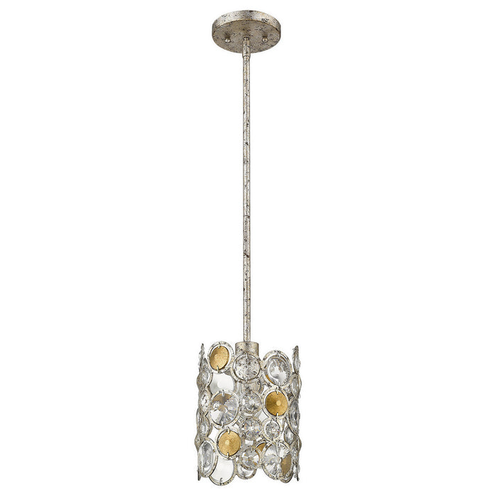Acclaim Lighting TP20003ASL One Light Pendant, Antique Silver Leaf