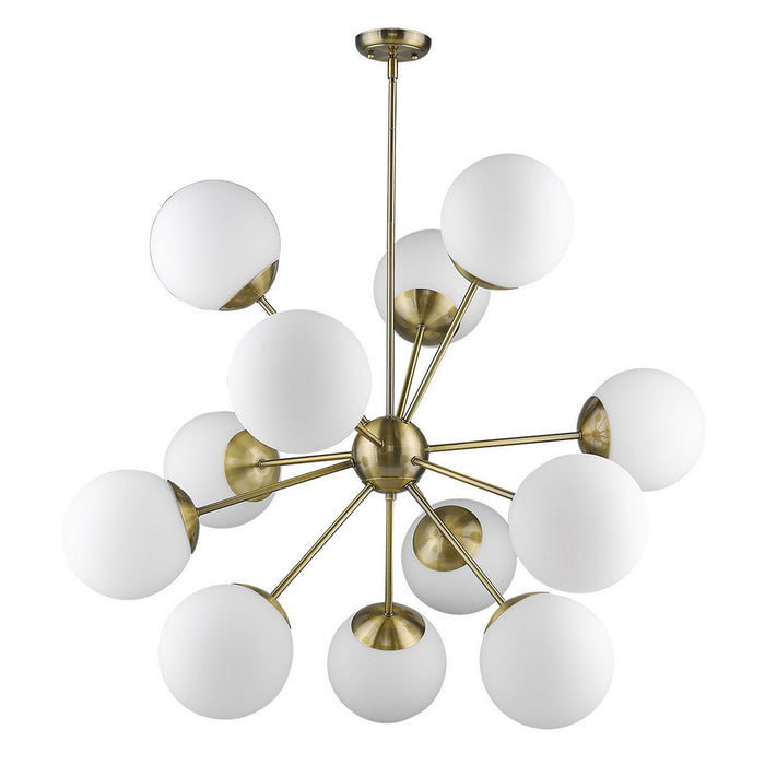 Acclaim Lighting TP20006ATB 12 Light Chandelier, Antique Brass